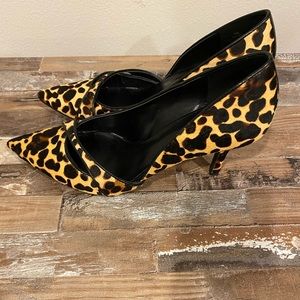 Nine West leopard pumps